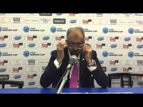 Coach Corbani dopo FoxTown Cantù - STB Le Havre