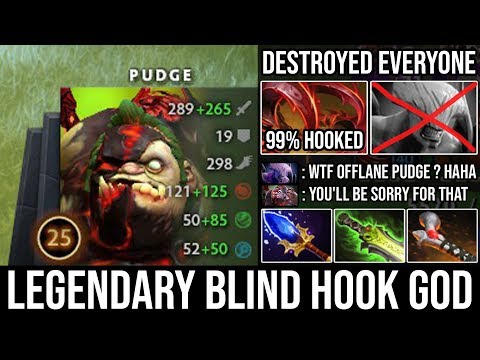 How Pro Carry Pudge Mid 100% Destroyed Everyone with Scepter | NEW Spammer God Blind Hook - DotA 2