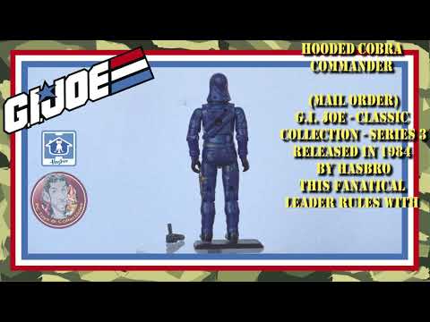 Hooded Cobra Commander - Gijoe 360 View - Hasbro Vintage