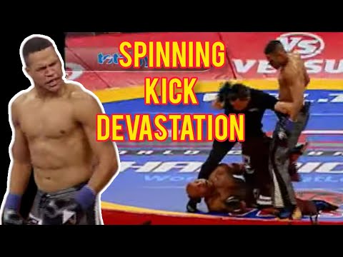 Wheel Kick Carnage: Raymond Daniels Obliterates Opponent with Insane Knockout!
