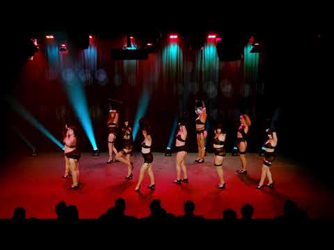 Neo Burlesque students perform Bettie Page Tribute Human Nature - The Bombshell Burlesque Academy