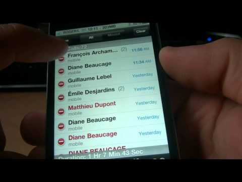 comment regarder l'historique d'appel sur iphone