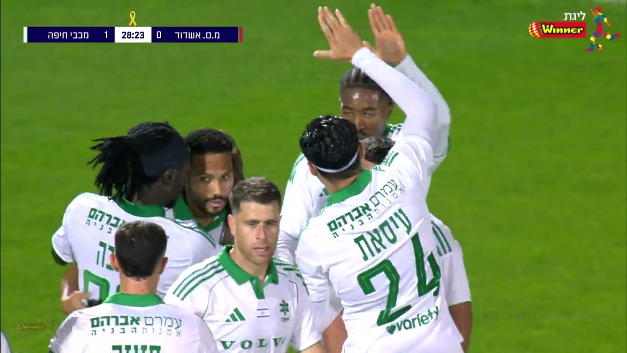 מחזור 16 | תקציר: מ.ס. אשדוד - מכבי חיפה 4-0