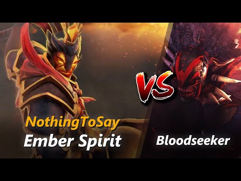 NothingToSay mid Ember Spirit vs Bloodseeker | First 10 minutes
