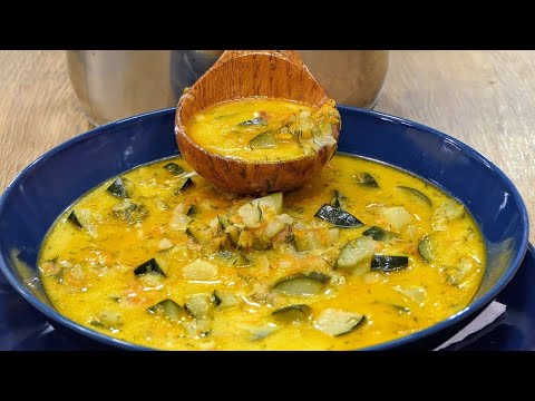 Every week I cook zucchini soup! Tastier than meat. Healthy and inexpensive recipe.