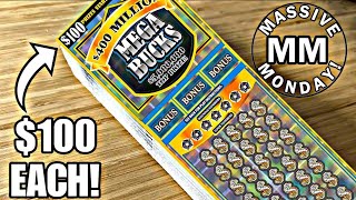 HUGE WIN! $100 TICKET FULL PACK! $1,500 in $100 Scratch off Tickets!