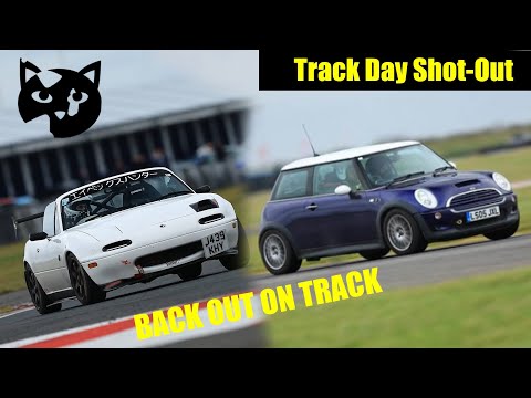 Mx-5 Vs Cooper S on track at Bedford