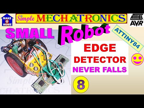How to make robot #8 Edge Detector | Small Handy Robot | AVR ATTINY 84 | easy explanation