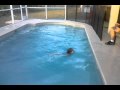 Megan Swimming Across The Pool