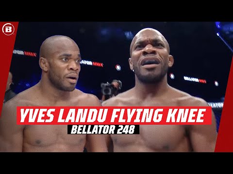 EXPLOSIVE FINISH! 🤯 | Yves Landu delivers a FLYING KNEE! | Bellator 248