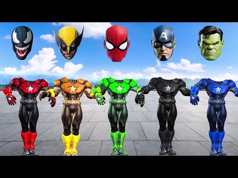 TEBAK GAMBAR TOP SUPERHERO I AVENGERS, CAPTAIN AMERICA, SPIDER MAN, IRON MAN, HULK, VENOM, MARVEL