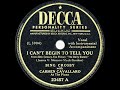 1946 HITS ARCHIVE: I Can’t Begin To Tell You - Bing Crosby & Carmen Cavallaro (a #1 record) - the78prof 1946 HITS ARCHIVE: I Can’t Begin To Tell You - Bing Crosby & Carmen Cavallaro (a #1 record)