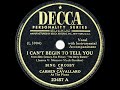 1946 HITS ARCHIVE: I Can’t Begin To Tell You - Bing Crosby & Carmen Cavallaro (a #1 record)