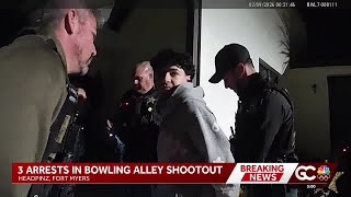 3 arrested after shootout in HeadPinz parking lot in Lee County