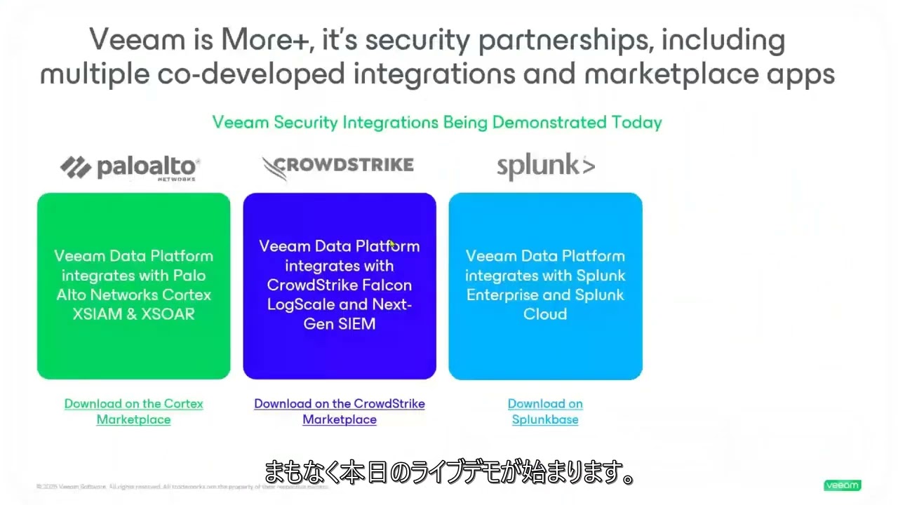 Veeamのセキュリティ統合でデータの回復力を実現 video