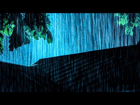 Fall Asleep in Under 6 Minutes | Heavy Rain & Thunderstorm at Night | Rain Sounds for Sleeping