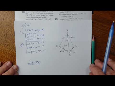 #8 Matematica Geometrie Clasa a VIII-a - Unghiul a doua drepte in plane diferite, probleme rezolvate