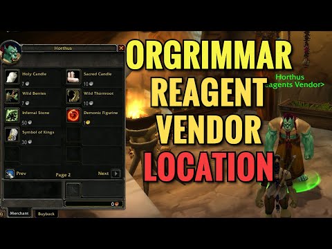 Orgrimmar Reagent Vendor Location - WoW Classic