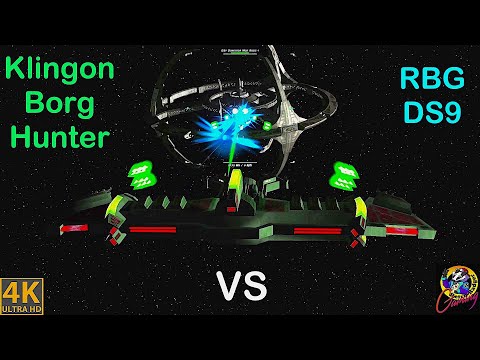 Klingon Borg Hunter From Hell VS RBG DS9 Quantum Torpedos! - Star Trek Ship Battles Bridge Commander