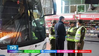 Fiscalización a transporte público en Terminal de buses O’Higgins