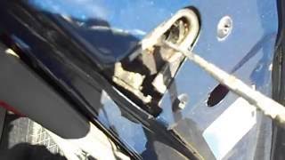 How simple easy way to fix repair stuck open latch won't Does Not close door GM chevrolet astro van