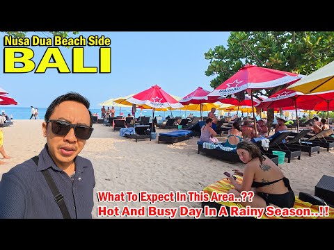 Busy And Hot Day...!! How Is This Area In Nusa Dua..?? What To Expect..?? Nusa Dua Bali Beach Side.!