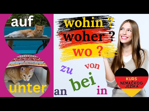 KURS NEMAČKOG JEZIKA I PREDLOZI ZA MESTO DETALJNO OBJAŠNJENO +  Wechselpräpositionen