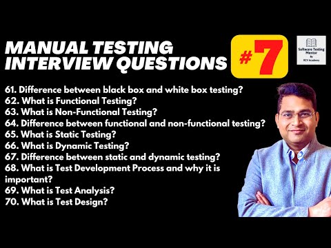 Manual Testing Interview Questions and Answers with Examples Part 1