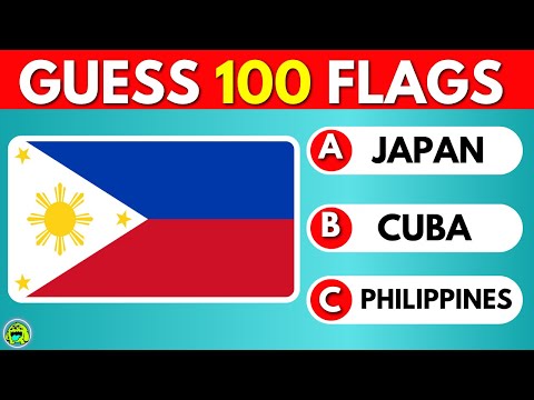 Guess And Learn 100 Flags! FLAG QUIZ