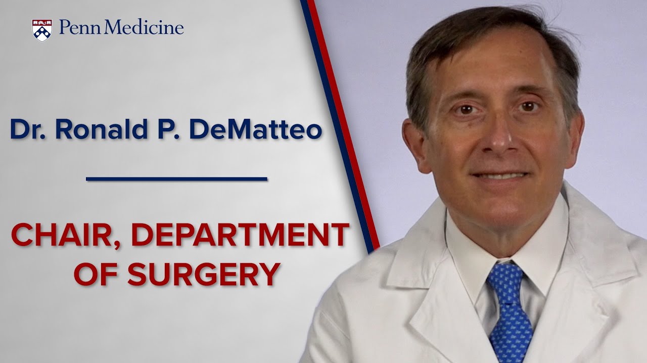 Watch video featuring Ronald P. DeMatteo, MD, FACS on YouTube