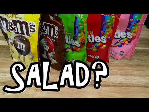 M&M's and Skittles - ASMR - Candy play food