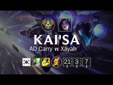 Kai'Sa AD Carry vs Xayah - KR Challenger Patch 8.10