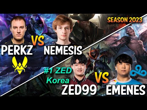 ZED99 vs C9 EMENES | VIT Perkz vs Nemesis - Patch 13.19 KR Ranked