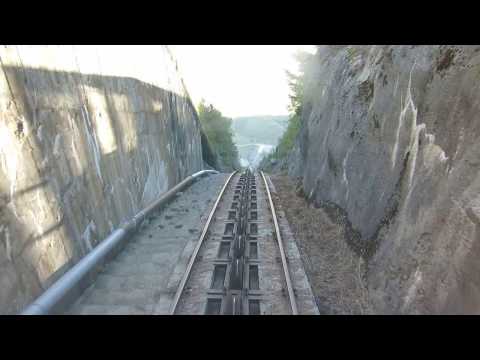Standseilbahn 1908.01 Riddes Kraftwerk Ecône - Wasserschloss Villy Talfahrt Teil 1