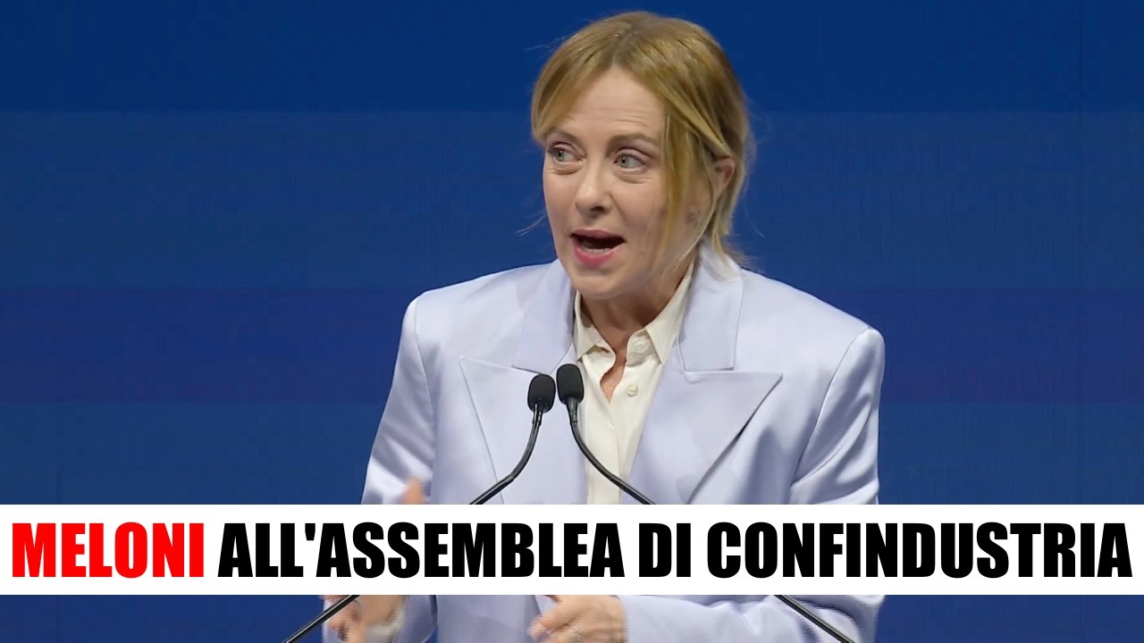 🔴 L'INTERVENTO DI GIORGIA MELONI ALL'ASSEMBLEA DI CONFINDUSTRIA