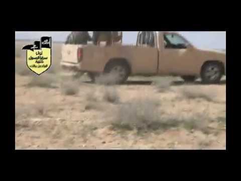 استهداف رتل عسكري لقوات النظام على طريق دمشق دير الزور بواسطة عبوات ناسفة من قبل كتيبة البراء بن مالك