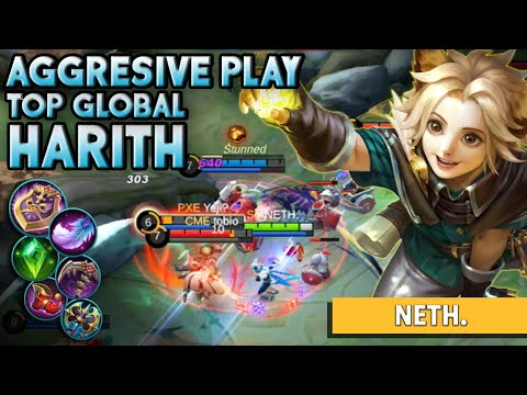 Harith No Recall! Non Stop Roaming & Ganking! Mobile Legends Best Gameplay Top Global Harith by NETH