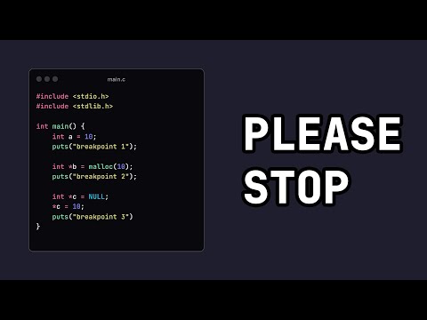 Stop debugging like this... (Learn GDB)