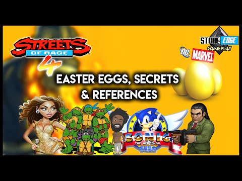 Streets Of Rage 4 - Easter Eggs, Secrets & References [SoR4]