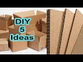 DIY 5 Low Cost Cardboard Crafts Amazing Cardboard Crafts Ideas
