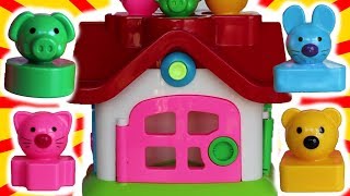 Colorful and Fun Matching toys Wisdom House for Toddlers with Animal blocks | Video for kids