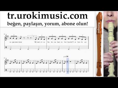 Blok flüt dersleri (B.) J. Balvin, Willy William - Mi Gente Notalar Eğitim Bölüm#2 um-i723