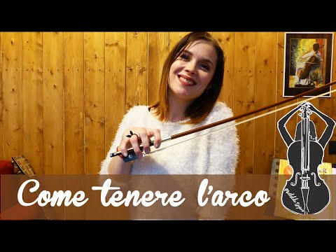 Lezioni violoncello - V - Come tenere l'arco : posizione delle dita sull'arco