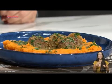 Albóndigas con puré de boniato l #BastaDeCháchara l 01-10-2024