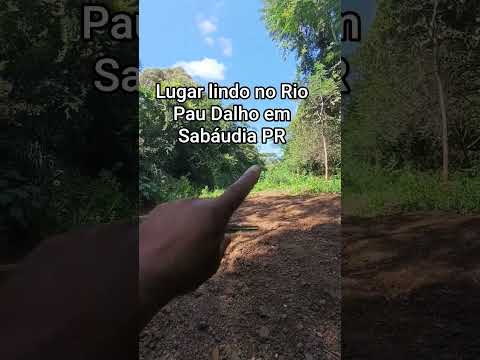 Lugar conhecido como prainha de pedras no Rio Pau Dalho em Sabáudia PR