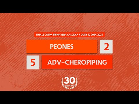 [ HIGHLIGHTS ] • Finale Coppa Primavera Calcio a 7 Over 50 2024/2025 - Peones v ADV Cheropiping