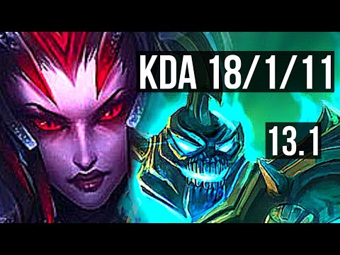 ELISE vs HECA (JNG) | 18/1/11, Rank 5 Elise, Legendary | EUW Challenger | 13.1