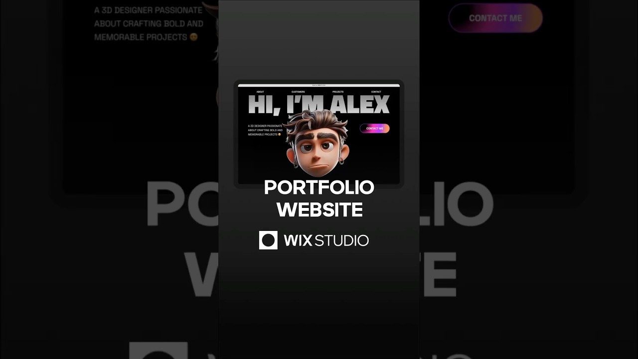 Portfolio Website in Wix Studio