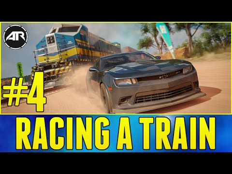 Forza Horizon 3 Let's Play : RACING A TRAIN!!! (Part 4)