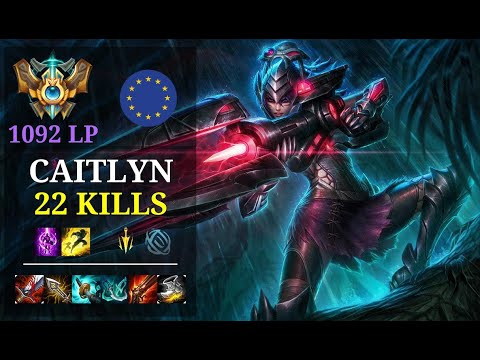 Caitlyn Bot vs Karthus - 22 kills - Supaaa - EUW Challenger (1092 LP) Patch 10.21